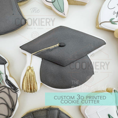 Graduation Hat Cookie Cutter - Graduation Cutter - 3D Printed Cookie Cutter - TCK52152