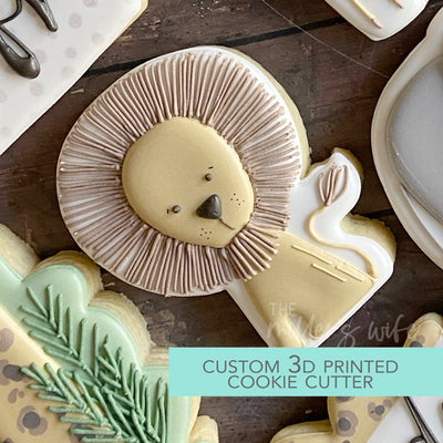 Lion Cookie Cutter - Safari Animals Cookie Cutter -  3D Printed Cookie Cutter - TCK85140