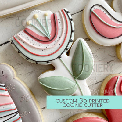 Rainbow Tulip Cookie Cutter - Spring Flower Cookie Cutter - Cookie Cutter -   3D Printed Cookie Cutter - TCK85153