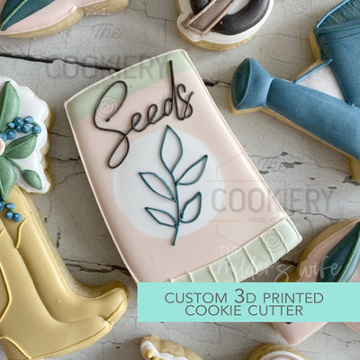 Pack of Seeds Cookie Cutter - Gardening  Cookie Cutter -   Spring Cookie Cutter - 3D Printed Cookie Cutter - TCK85174