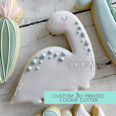 Dinosaur Cookie Cutter - Cute Dino Cookie Cutter -  3D Printed Cookie Cutter - TCK85209