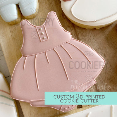 Baby Dress Onesie Cookie Cutter - Baby Shower Cutter  - 3D Printed Cookie Cutter - TCK85222