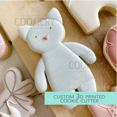 Cat Doll Cookie Cutter - Baby Shower Cutter  - 3D Printed Cookie Cutter - TCK85231