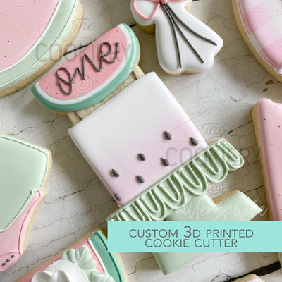 Watermelon Cake Cookie Cutter - Birthday Cookie Cutter  - 3D Printed Cookie Cutter - TCK88130