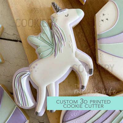 Cute Unicorn Cookie Cutter - Fairytale Cookie Cutter  - 3D Printed Cookie Cutter - TCK88166