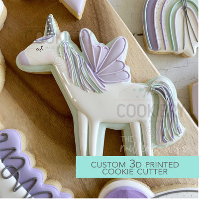 Standing Unicorn Cookie Cutter - Fairytale Cookie Cutter  - 3D Printed Cookie Cutter - TCK88165