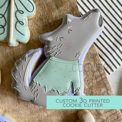 Howling Wolf Cookie Cutter - Halloween Werewolf - Cookie Cutter -  3D Printed Cookie Cutter - TCK63126