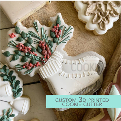 Winter Ice Skates Cookie Cutter - Christmas Cookie Cutter   - 3D Printed Cookie Cutter - TCK88291