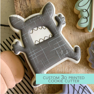 Shadow Monster Cookie Cutter - Halloween Cookie Cutter -  3D Printed Cookie Cutter - TCK63124
