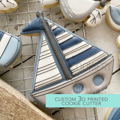 Sail Boat Cookie Cutter -  Under the Sea Cookie Cutter -   3D Printed Cookie Cutter - TCK88334