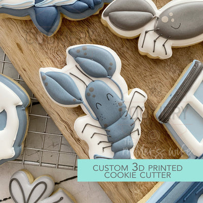 Lobster Cookie Cutter -  Under the Sea Cookie Cutter -   3D Printed Cookie Cutter - TCK88331