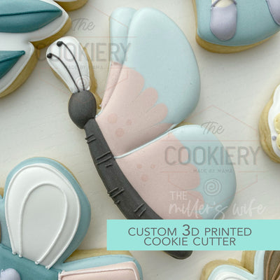 Butterfly Cookie Cutter  - Garden Flower Cookie Cutter  - Spring Cookie Cutter 3D Printed Cookie Cutter - TCK88352