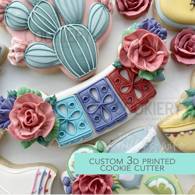 Summer Bunting Banner Cookie Cutter -  Summer Cookie Cutter -   3D Printed Cookie Cutter - TCK82143