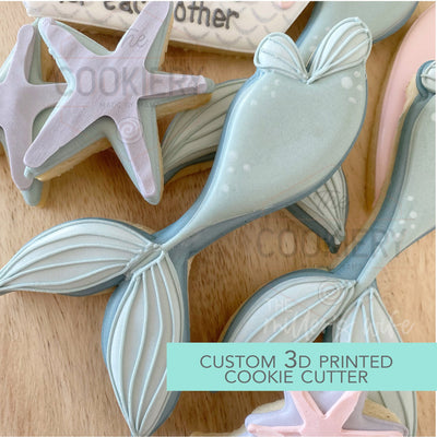 Mermaid Tail We Mermaid For Each Other Cookie Cutter- Valentine's Day Cookie Cutter -  3D Printed Cutter - TCK47134