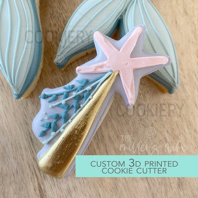 Starfish Wand We Mermaid For Each Other Cookie Cutter- Valentine's Day Cookie Cutter -  3D Printed Cutter - TCK47143
