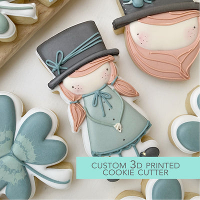 Leprechaun Girl Cookie Cutter - St Patrick's Day - 3D Printed Cookie Cutter - TCK38117