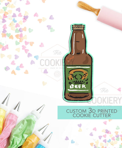 Tall Beer Bottle - Father's Day, St Patrick's Day Cutter - 3D Printed Cookie Cutter - TCK19134