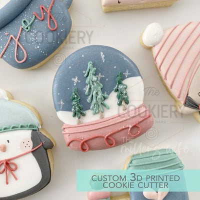 Snow Globe Cookie cutter - Christmas Cookie Cutter - 3D Printed Cookie Cutter - TCK87216