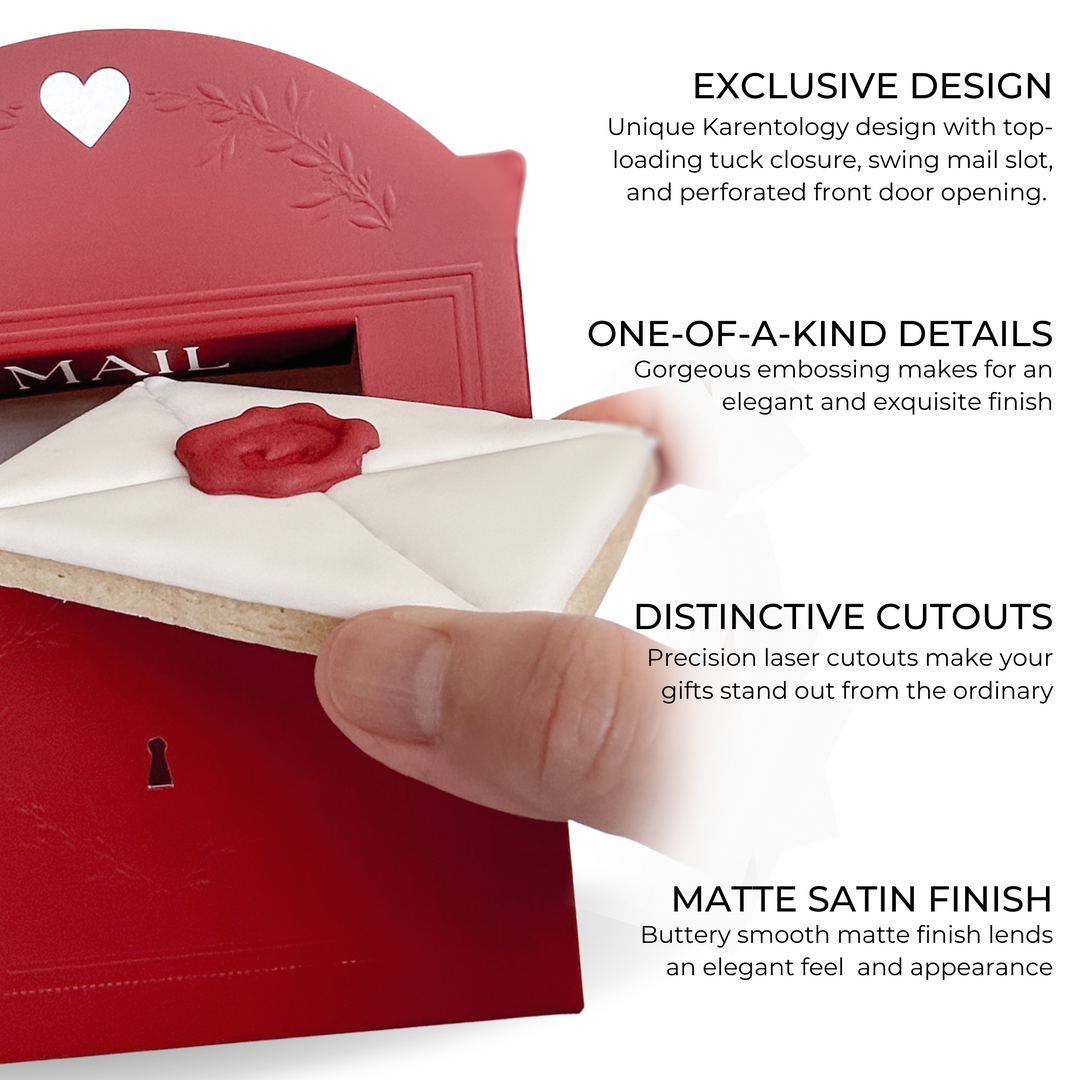 Valentine's Mailbox Cookie Boxes with Swing Slot and