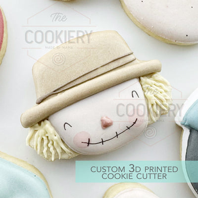 Scarecrow Head Cookie Cutter - Farm Harvest Market Theme - 3D Printed Cookie Cutter - TCK42127