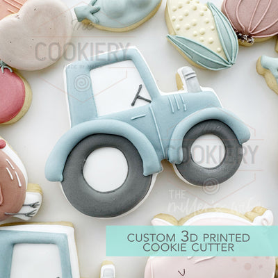 Tractor Cookie Cutter - Farm Harvest Market Theme - 3D Printed Cookie Cutter - TCK42115