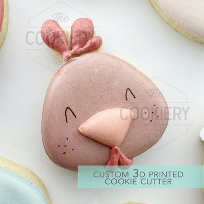 Chicken Head Cookie Cutter - Farm Harvest Market Theme - 3D Printed Cookie Cutter - TCK42129