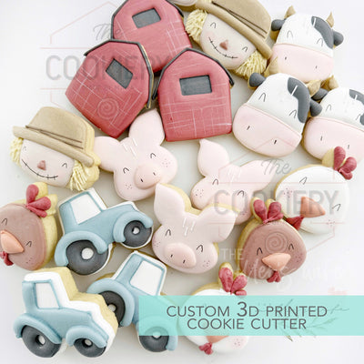 Mini Farm Barn Elements Cookie Cutter Set - Mini Cookie Cutters - 3D Printed Cookie Cutter - TCK42126 - Set of 6