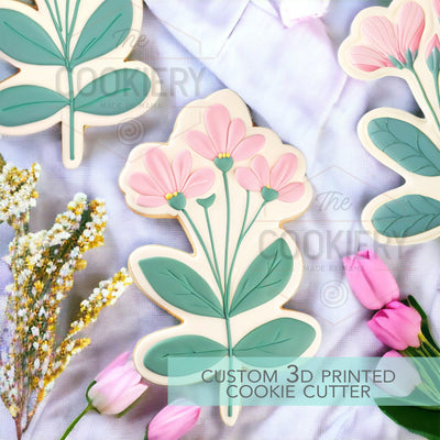 Spring Flowers Cookie Cutter - Garden Cookie Cutter - Spring Cookie Cutter - 3D Printed Cookie Cutter - TCK89173