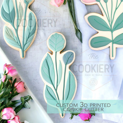 Long Leaves Cookie Cutter - Garden Cookie Cutter - Spring Cookie Cutter - 3D Printed Cookie Cutter - TCK89174