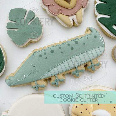 Crocodile Alligator Cookie Cutter - Safari Animals Cookie Cutter - 3D Printed Cookie Cutter - TCK89191