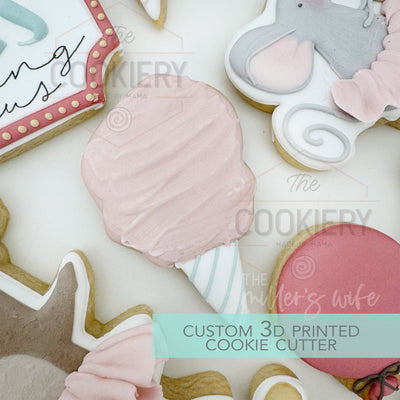 Cotton Candy Cookie Cutter - Circus Cookie Cutter - 3D Printed Cookie Cutter - TCK83105