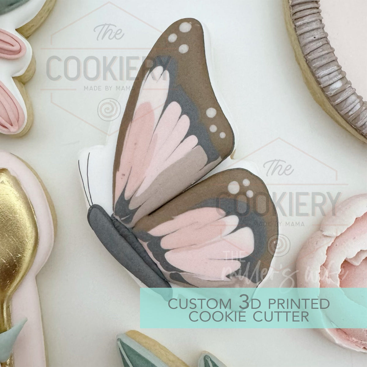 Butterfly Cookie Cutter - Garden Party Tea Party Cookie Cutter - 3D Pr ...
