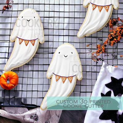 Skinny Ghost Cookie Cutter - Halloween Cookie Cutter - 3D Printed Cookie Cutter - TCK63159