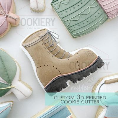 Lumberjack Boot Cookie Cutter - Fall and Thanksgiving - Cookie Cutter - 3D Printed Cookie Cutter - TCK82177