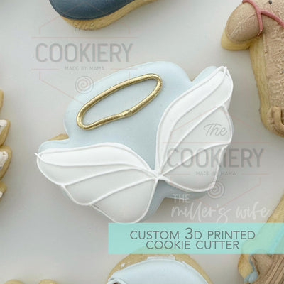 Angel Wings Nativity Cookie cutter - Christmas Cookie Cutter - 3D Printed Cookie Cutter - TCK87255