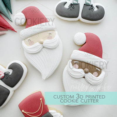 Santa Head Cookie cutter - Christmas Cookie Cutter - 3D Printed Cookie Cutter - TCK87265