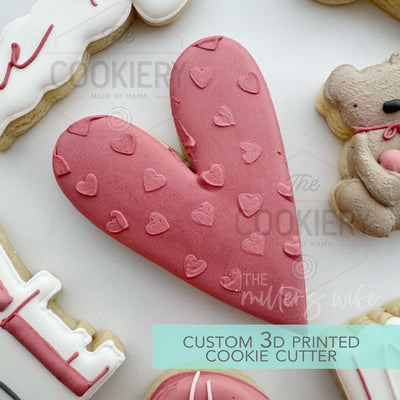 Skinny Heart Cookie Cutter- Valentine's Day Cookie Cutter - 3D Printed Cutter - TCK47216