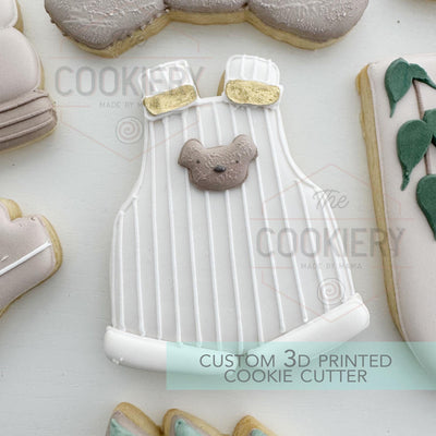 Baby Overalls Cookie Cutter - Baby Bear Cookie, Baby Shower Cookie - 3D Printed Cookie Cutter - TCK32169