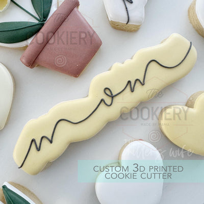 Skinny Mom Lettering Cutter - Mother's Day Cookie Cutter - 3D Printed Cookie Cutter - TCK19161