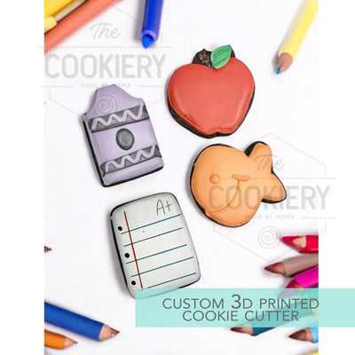Mini School Elements Set - Mini Back To School Cookie Cutters - 3D Printed Cookie Cutter - TCK52160 - Set of 4