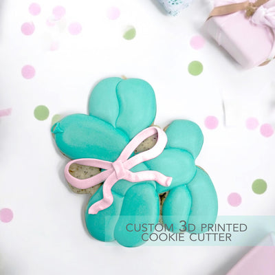 Coquette Balloon Dog with Bow Cookie Cutter - Birthday Party Cookie Cutter - 3D Printed Cookie Cutter - TCK68118