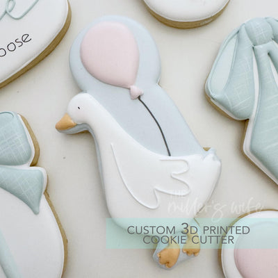 Silly Goose Cookie Cutter - Goose Birthday Cookie Cutter - 3D Printed Cookie Cutter - TCK34206