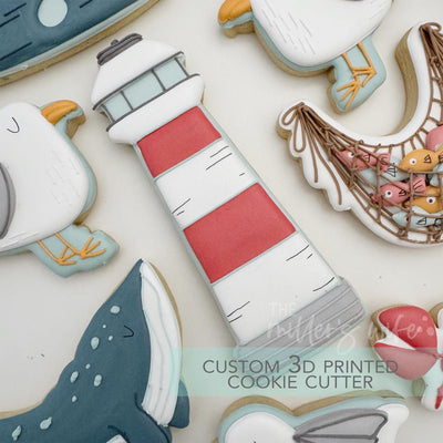 Lighthouse cookie Cutter - Nautical Beach Cookie Cutter - 3D Printed Cookie Cutter - TCK29147