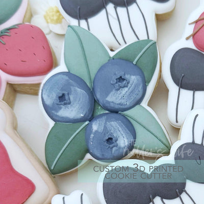 Blueberry Cluster Cookie Cutter - Summer Strawberry Cookie Cutter - 3D Printed Cookie Cutter - TCK29166