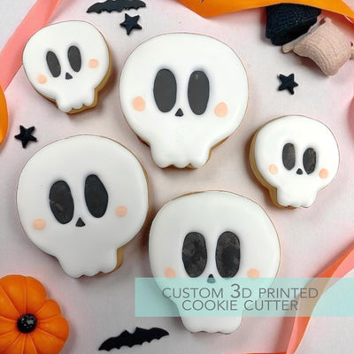 Skull Cookie Cutter - Halloween Cookie Cutter - 3D Printed Cookie Cutter - TCK63219