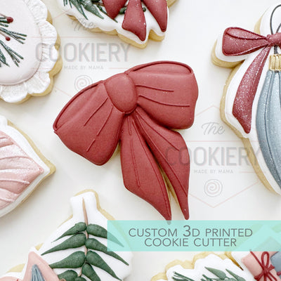 Christmas Bow Cookie Cutter - Winter Christmas Cookie Cutter - 3D Printed Cookie Cutter - TCK87283