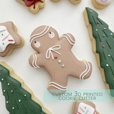 Christmas Gingerbread Boy Cookie Cutter - Winter Christmas Cookie Cutter - 3D Printed Cookie Cutter - TCK87280