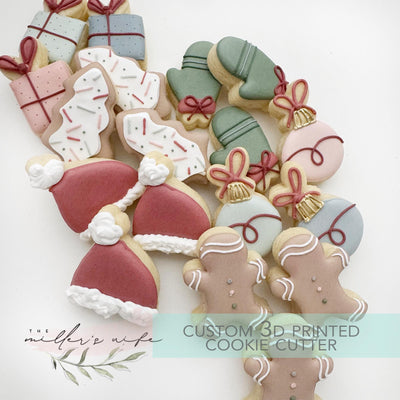 Mini Christmas Cookie Cutters - Winter Cookie cutters - 3D Printed Cookie Cutter - TCK87294- Set of 6