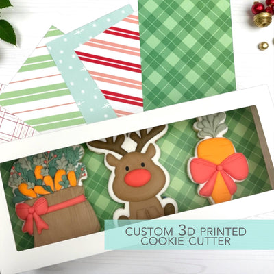 Reindeer Treats - 3 PC Set - Christmas Cookie Cutters - 3D Printed Cookie Cutter - TCK84233