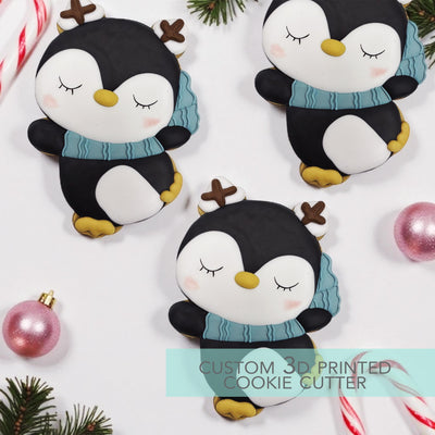 Winter Penguin Cookie Cutter - Winter Christmas Cookie Cutter - 3D Printed Cookie Cutter - TCK84216